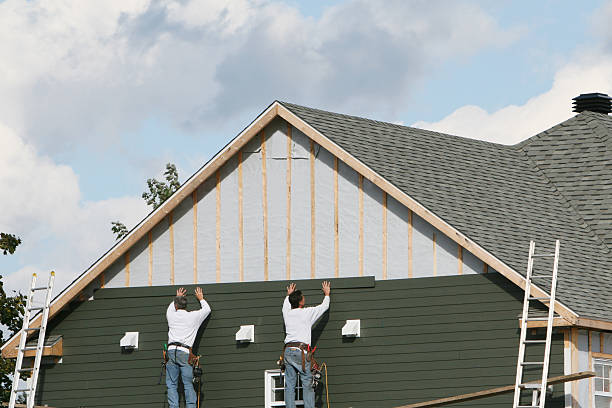 Professional Emergency Siding Repair technician working in Richwood, OH
